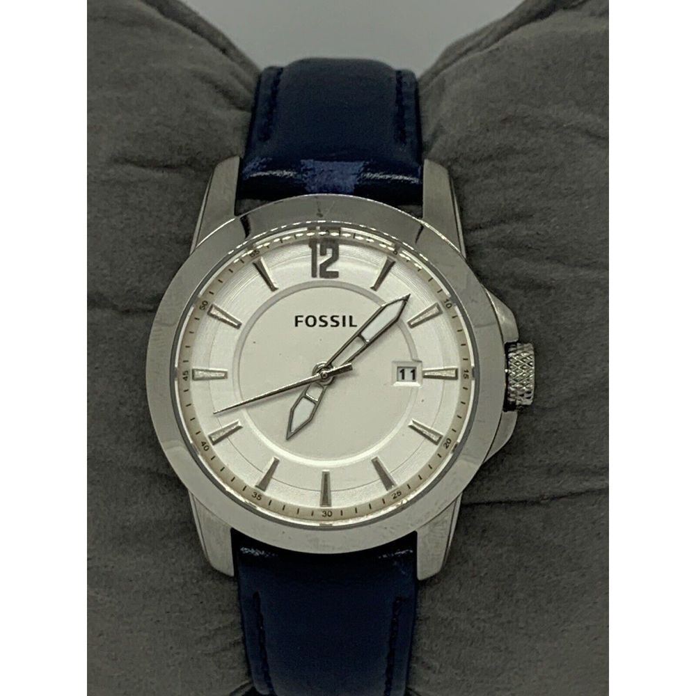 Fossil PR5426 Unisex Black Leather Analog Dial Quartz Genuine Wrist Watch GE146